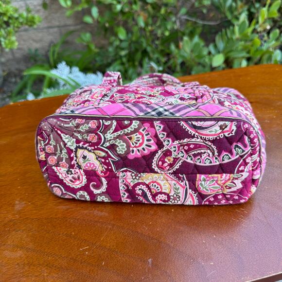 Vera Bradley 4 Piece Set Bag Makeup Bag Change Purse And Wallet Pink Red Floral - Picture 9 of 15